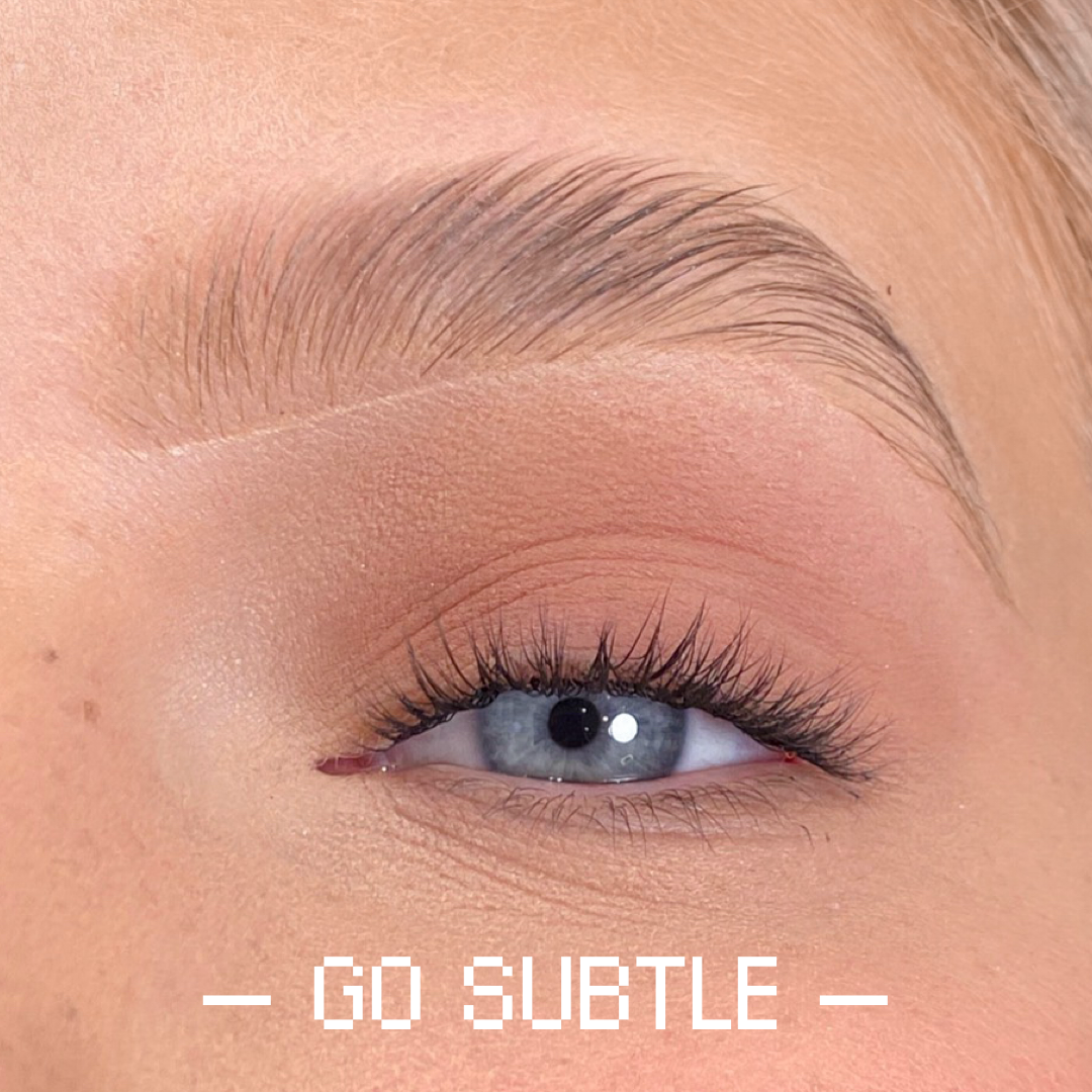 Premapped DIY lashes: Go subtle